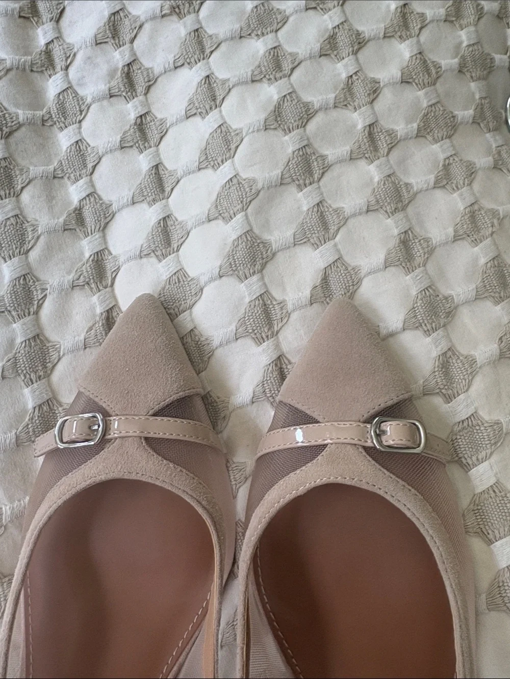 Donald J. Pliner Taupe Pointed Toe Slingback Pumps